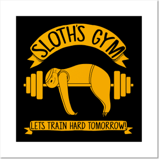 Sloths Gym Posters and Art
